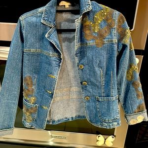Vintage Jean jacket with embellishments